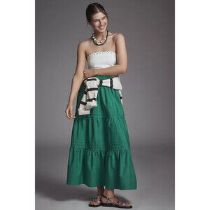 Anthropologie The Somerset Maxi Skirt Green M